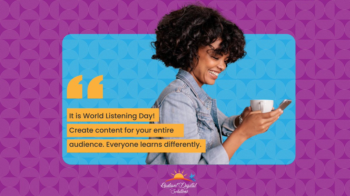 JaclynBaldovin's tweet image. 👂🌍 Happy World Listening Day!

Did you know people &quot;listen&quot; with their eyes, especially on mute? Add captions to your videos for better engagement and inclusivity. 🔊📝

#worldlisteningday #accessiblecontent #digitalmarketingstrategy #videomarketing #b2bcontentstrategy