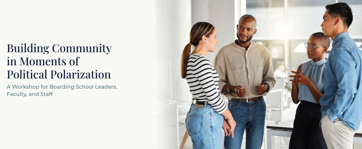 Join us for TABS' "Building Boarding Communities in Moments of Polarization" workshops this August! Gain practical strategies for fostering healthy relationships and thoughtful dialogue in every aspect of your school. Register now! ow.ly/H9Jy50SCfkL