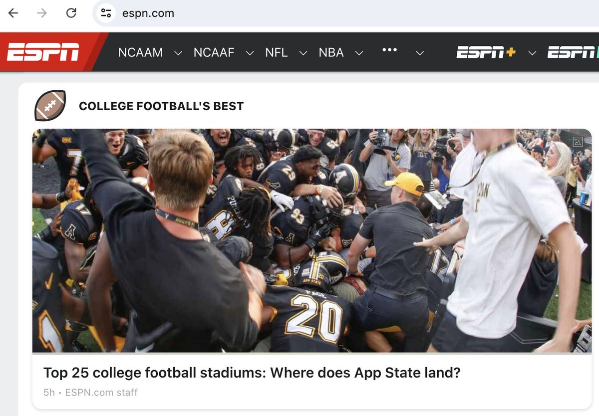 👋 from <a href="/ESPN/">ESPN</a>'s front page

#GoApp