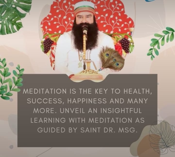 taneja_chahat's tweet photo. In this run-of-the-mill life, we have lost our peace of mind. To maintain this peace,Ram Rahim Ji told that the only solution to all these problems is meditation.That's why we should do meditation continuously.
#LifeChangingTips #SuccessMantra #KeyToAchievement
#PowerOfMeditation https://t.co/L4AuDV6VLt