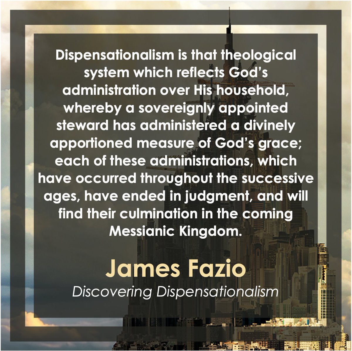 Shepherds360's tweet photo. A concise definition showing how dispensations work from James Fazio (2024 speaker), in his chapter on Dispensational Thought in the New Testament Era. How have you thought about/defined dispensations?
#Shepherds360 https://t.co/RIcIF8VrdG