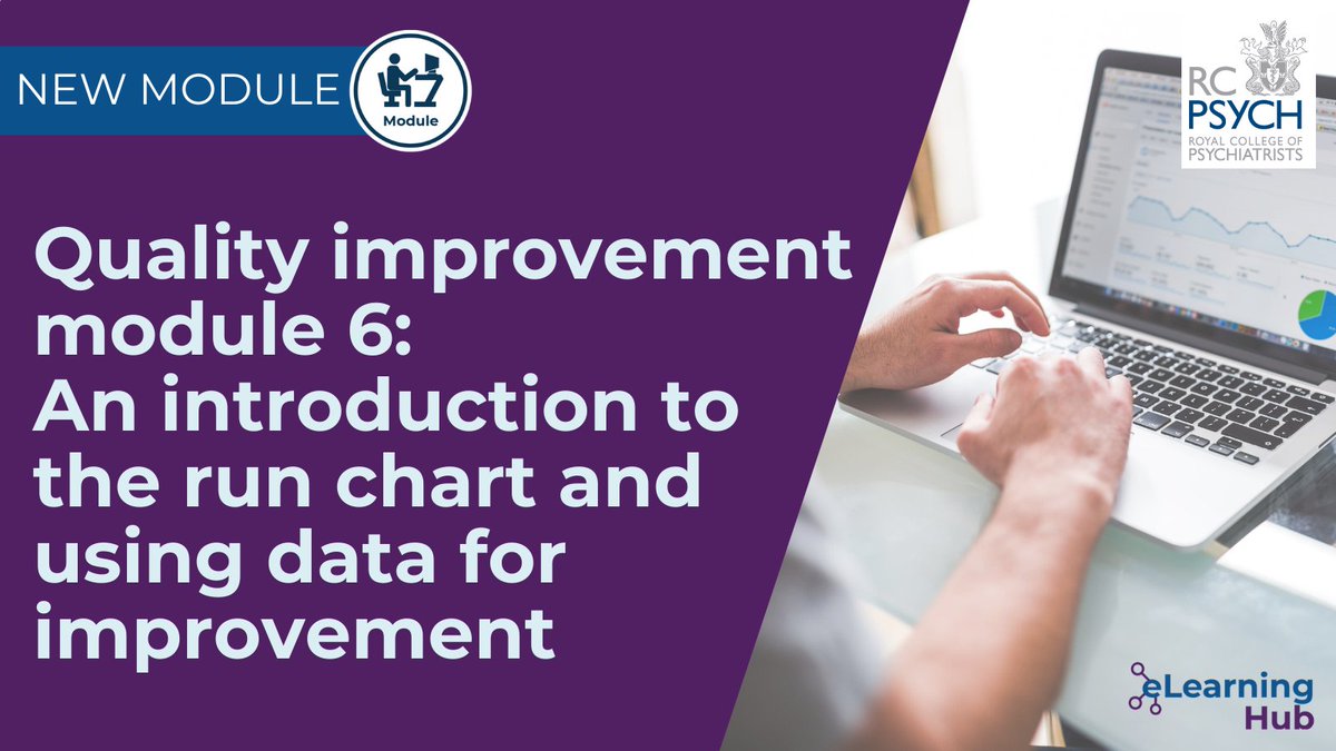 RCPsych eLearning Hub (@rcpsych_elearn) on Twitter photo A brand new CPD module has been published to the
<a href="/rcpsych/">Royal College of Psychiatrists</a> eLearning Hub.
'QI: 6 - Introduction to the run chart' is available now 🔗bit.ly/3YrTS8P A brand new CPD module has been published to the
<a href="/rcpsych/">Royal College of Psychiatrists</a> eLearning Hub.
'QI: 6 - Introduction to the run chart' is available now 🔗bit.ly/3YrTS8P