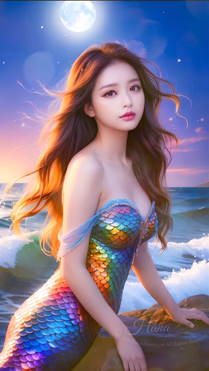 原点に戻って…マーメイド🧜‍♀️
AI生成初めて最初に描いたのは人魚だったなぁ…あれから自分の描くものも随分と変わったものだ…😇
★タップ推奨🌸

#tsubaki_mix
