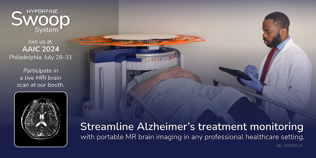 Are you attending #AAIC24 in Philadelphia? Stop by and visit Hyperfine, Inc., booth 1425, to participate in a live brain scan or image review and learn about the potential benefits of portable MR brain imaging in Alzheimer’s treatment monitoring.