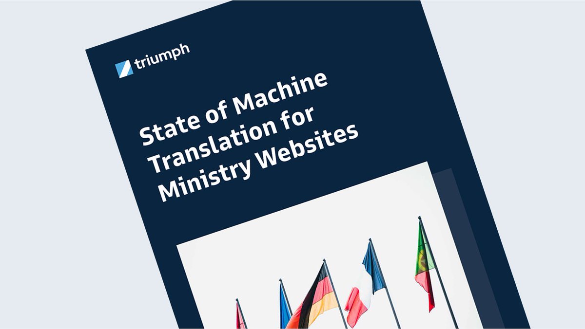 triumphmtech's tweet image. Dynamic translation of website content using machine learning has advanced significantly. For many, it’s the best—and sometimes only—option for modern websites.

Learn more in this white paper from Triumph Tech: pulse.ly/kzhmpc2epj

#TriumphTech #WhitePaper #MinistryWebsites