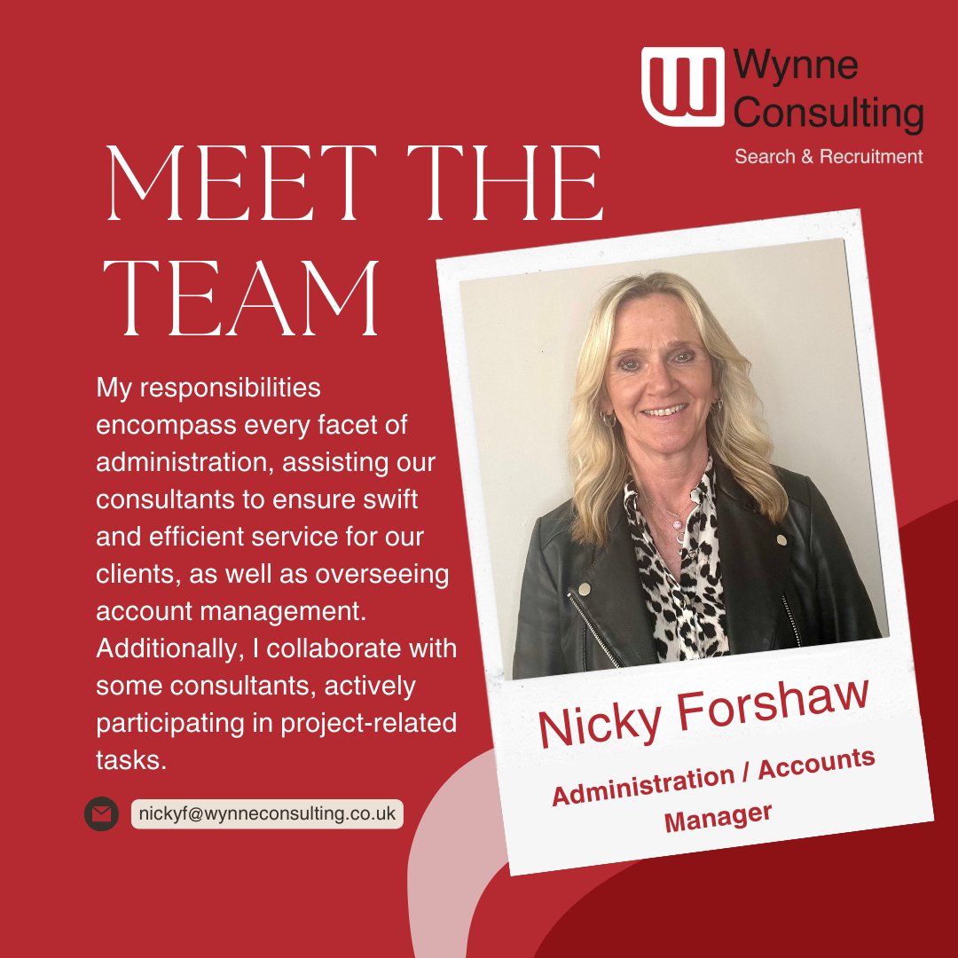 👗MEET THE TEAM👗
We asked Nicky to tell us a bit about herself...  A mum of 2 and my youngest has now flown the nest which makes me feel a real oldie!!. Love my holidays and my garden (definitely an oldie). #TeamWynne