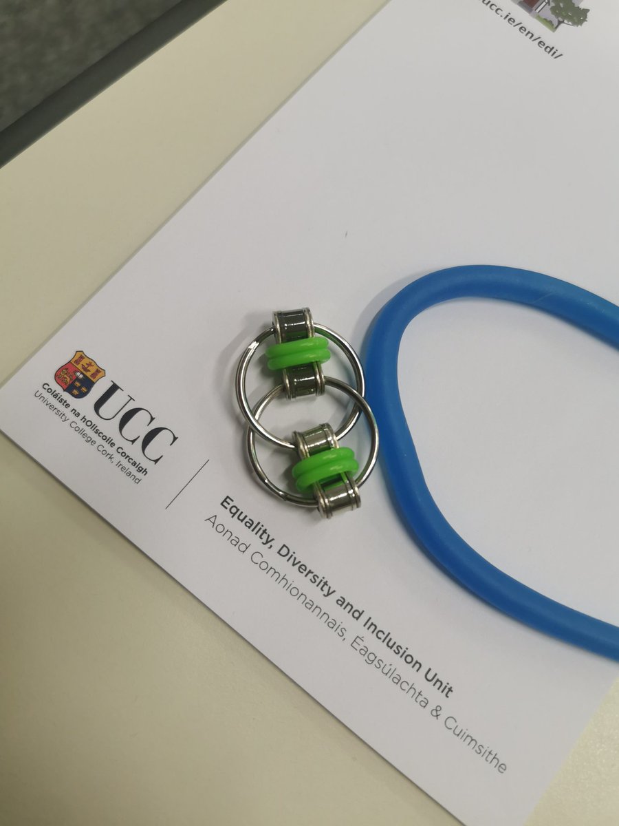 Great to attend the launch of the Staff Disability &amp; Neurodivergence Network <a href="/UCC/">UCC Ireland</a> today and to hear my colleague at <a href="/ACEUCC/">ACE UCC</a> @elemcsherry contribute to the panel discussion.

Some fantastic tools at the event:
Fidget toys ✅
Traffic light system ✅
ISL interpreter ✅