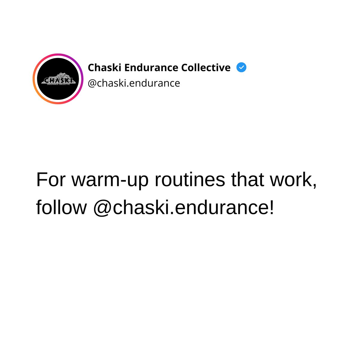 chaskiendurance's tweet image. Warm-Up Wonders: Prepare Like a Pro! 🔥🏃‍♀️ Improve performance and prevent injuries with proper warm-ups. Learn more with @chaski.endurance. #WarmUpRight #InjuryPrevention #RunReady