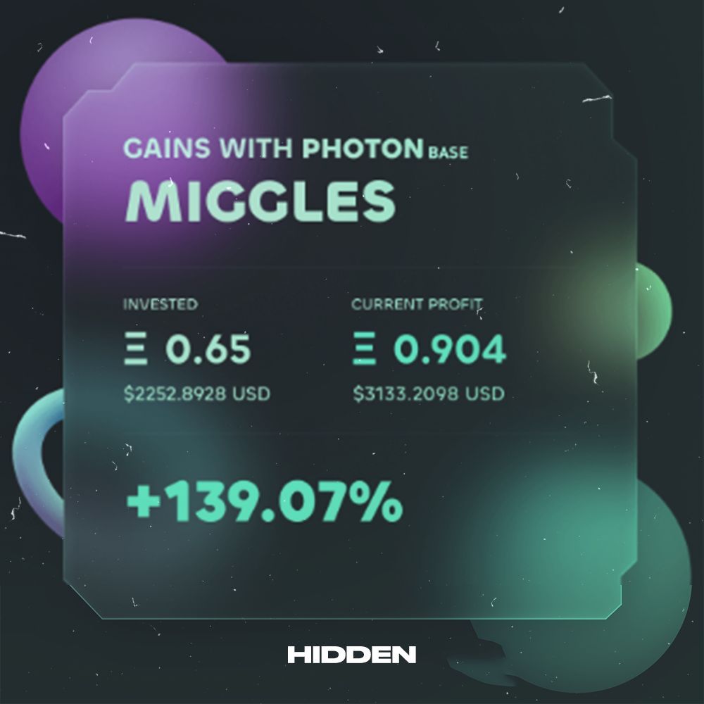 hiddensociety's tweet photo. $MIGGLES | $1,000,000 -> $45,000,000

Frontrunning the market with expert staff in charge of leading the takeover 🫂 

$100,000+ in member profits; just another day in Hidden with thousands made 💚 

Ready to learn our Hidden advantage? 🤫 
https://t.co/6fl0gYDX9W https://t.co/cVLfA4LGgR