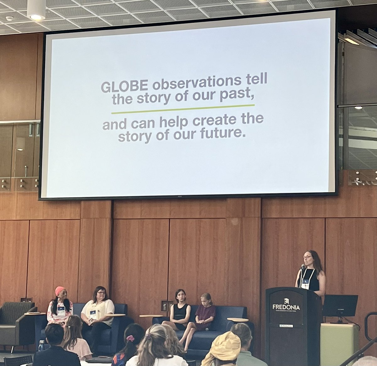 Hearing from Katie Spellman (<a href="/uafairbanks/">UA Fairbanks</a>) and co-presenters Elena Sparrow, Chris Villano, and Spellman’s daughters about how GLOBE is capturing the story of our changing climate through data collection in the past, present, and in the future. Stay tuned for a recording of this
