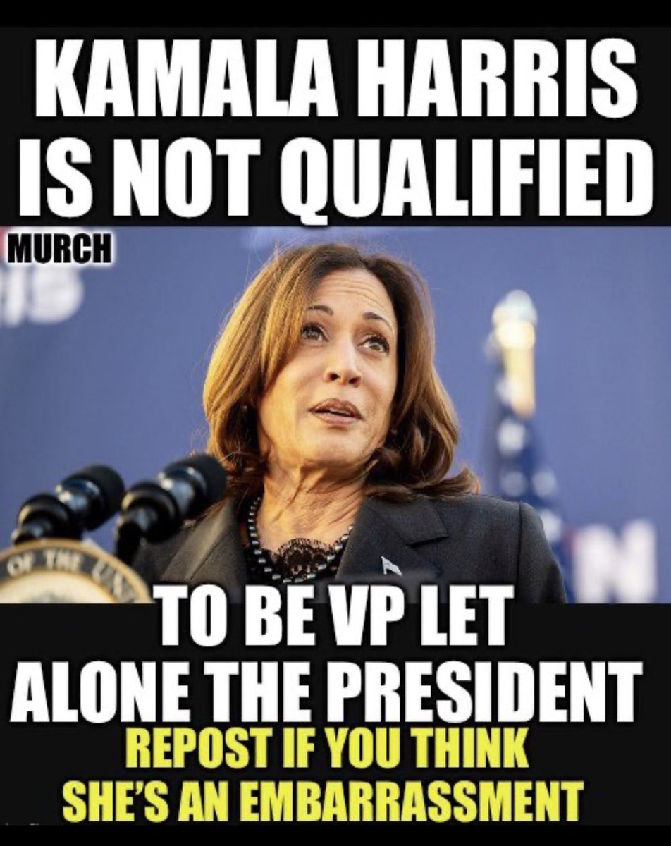 Who else gets embarrassed for our country every time they show Kamala Harris speaking? 🙋‍♂️