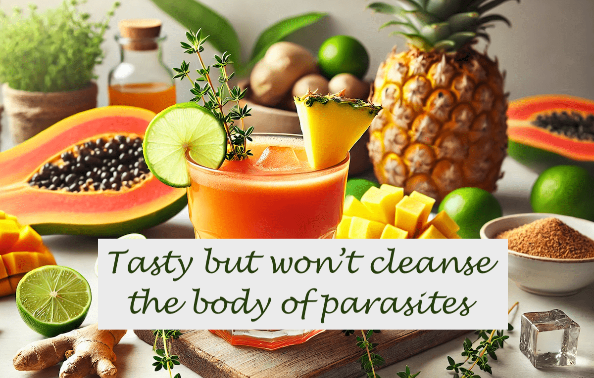 1/Why are detox juices so popular? Influencers across social media platforms claim that parasites are common and that regular detoxes with juices or alternative medicine are needed. 🧃 #DetoxMyth #PublicHealth