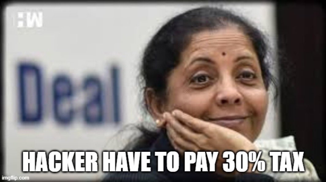 ZafarNaik's tweet photo. Meanwhile, indian Gov
#WazirX #WazirXIndia #cryptotax https://t.co/7IHJ2jLyP2