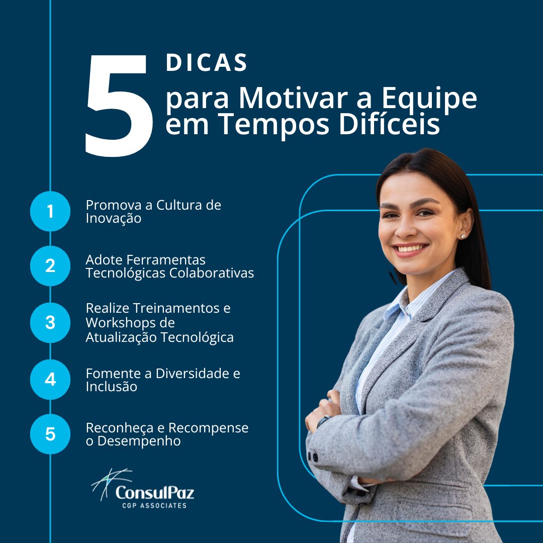ConsulPaz's tweet photo. Em tempos de crise, a motivação da equipe pode ser um dos maiores desafios enfrentados pelos líderes empresariais. Aqui estão cinco estratégias para ajudar a manter sua equipe motivada durante períodos difíceis: 

#consulpaz #inovacao #tecnologia #comunicacao #consultoria https://t.co/sRTUIWhMy2