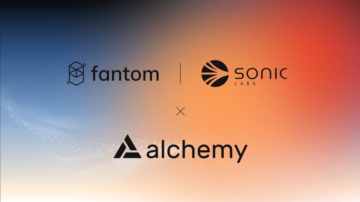 We're excited to announce our partnership with @AlchemyPlatform 🎉
​
Alchemy will serve as a key launch partner for #Sonic and offers the following on Opera immediately and Sonic when it launches:
​
⚙️ Robust blockchain infrastructure and expertise for developers
​
🌐 Access to