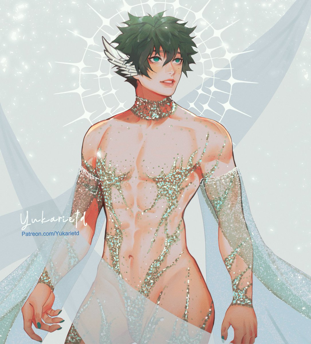 YukarietD's tweet photo. Angelic Izuku 💚🪽 https://t.co/Ux6lizMI92