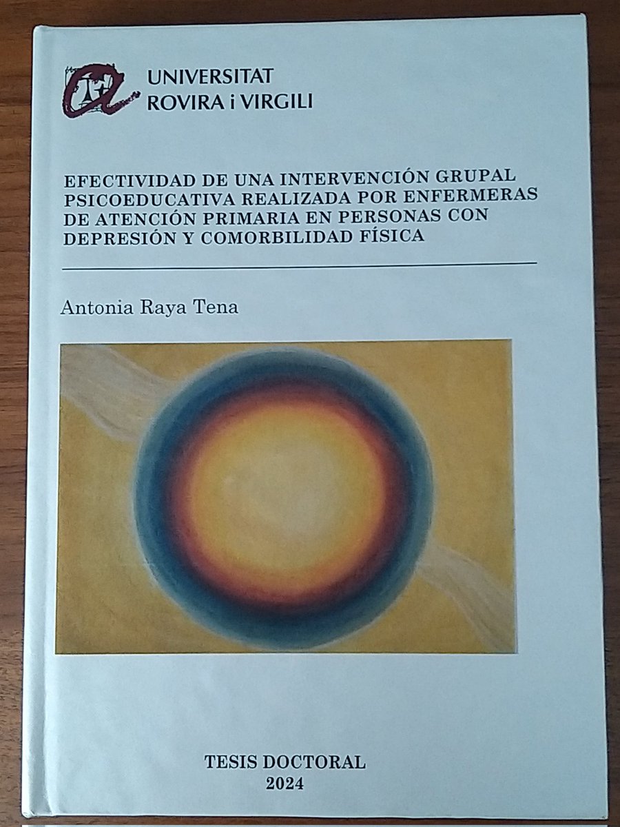 Brillant avui <a href="/RayaTena/">Antonia Raya Tena</a>  PhD #Infermera Especialista Familiar i Comunitària del <a href="/NordRaval/">CAP Raval Nord digne!</a> Joia final del Projecte #PsiCoDep T'estimem Antònia scientiasalut.gencat.cat/handle/11351/4…