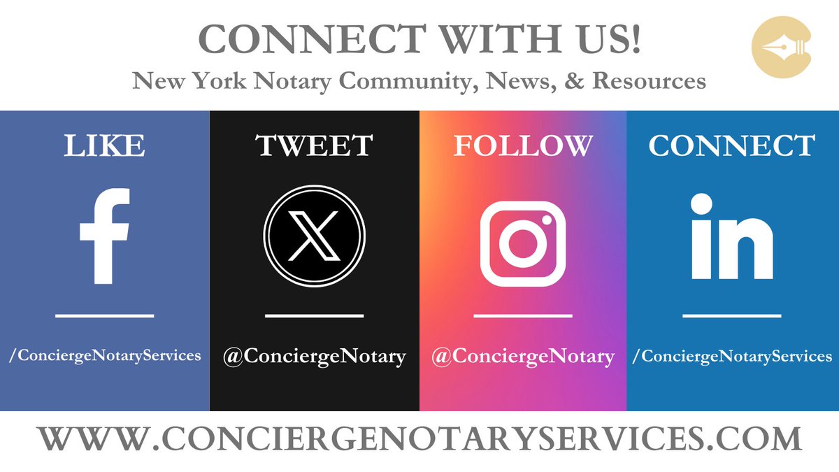 ConciergeNotary's tweet photo. Connect with New York's most trusted Notary &amp; Apostille Service, on Social Media!  ❤️ 👍

________________
#conciergenotary #notary #business #notarypublic #newyork #socialmedia #instagram #facebook #twitter #linkedin #smallbiz #concierge #notaryfacts

📲 https://t.co/gllfEuWALD https://t.co/A0o78PDcTA