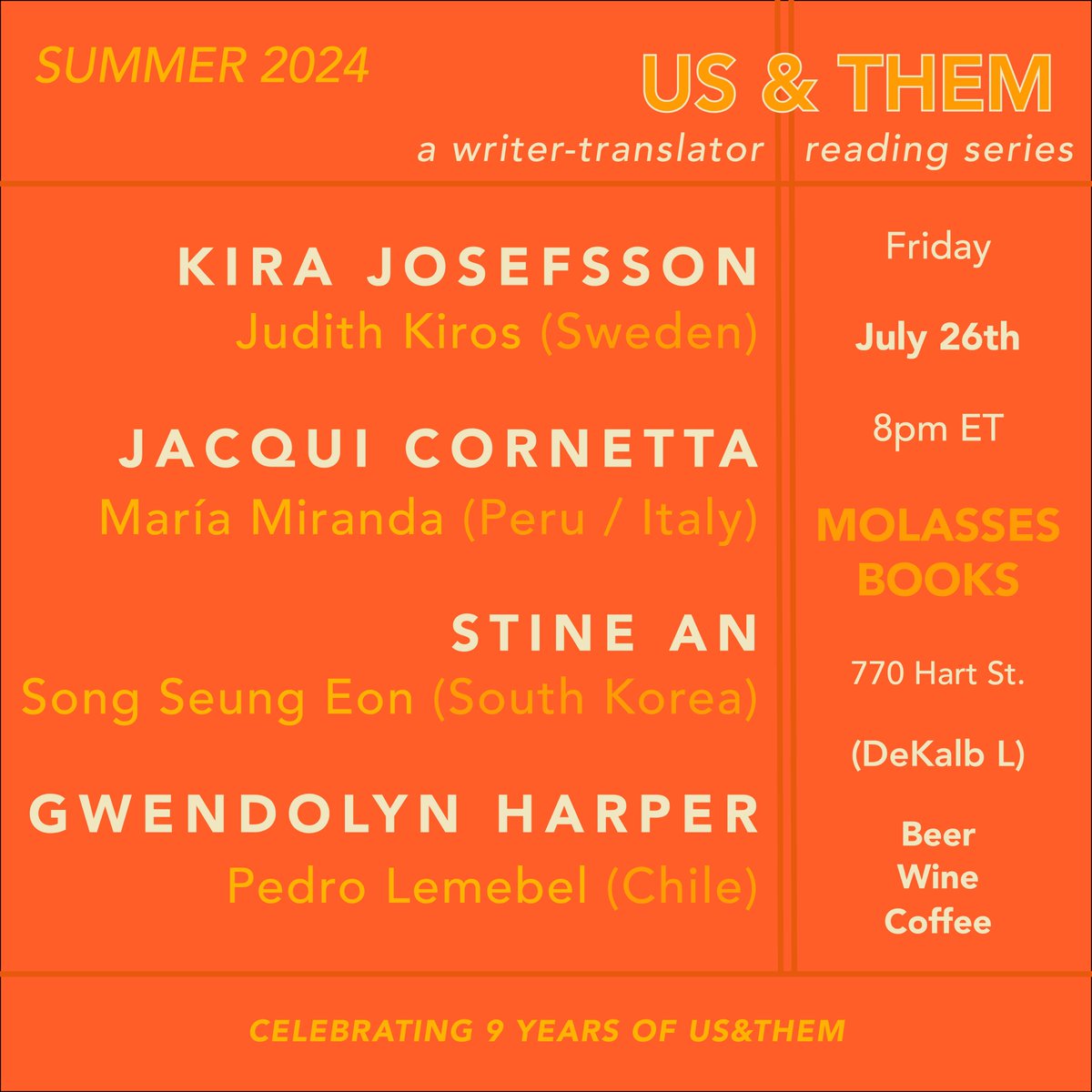 Have I mentioned that there's an Us&amp;Them at the end of the month!? Join us at Molasses on the 26th.