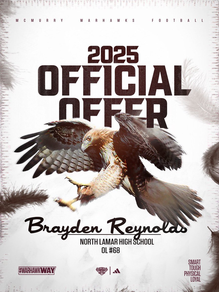 BraydenR60's tweet photo. #AGTG After a great camp and conversation with @CoachMNewby I’m blessed to have received an offer from Mcmurry University!!
@CoachNealMcM @N_Lamar_Ftball @joshjohnson_44 https://t.co/CC8XS2ch3T