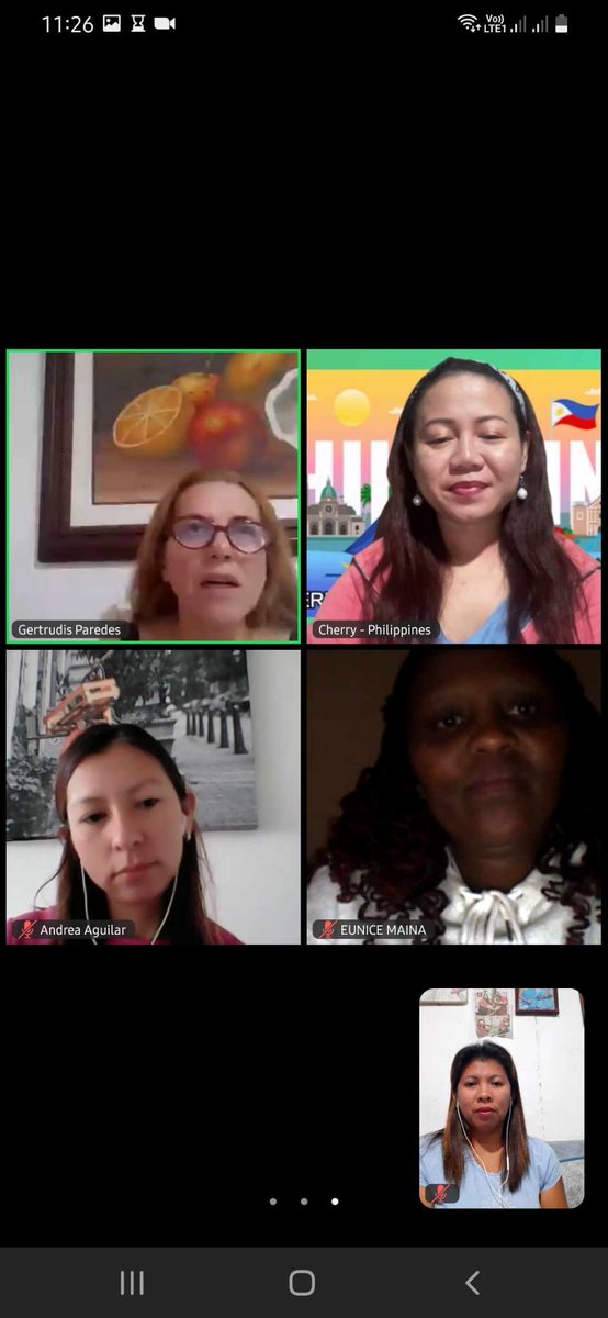 millendez30's tweet photo. My breakout session group during #ConnectChatandCountdownVirtualSocial #unitingourworld #PLOrientation2024 Can't wait to meet in person during the Arrival Orientation. I am excited to embark on my Ambassador Teacher journey with this wonderful educator from different cultures. https://t.co/x9TLjVMAGk