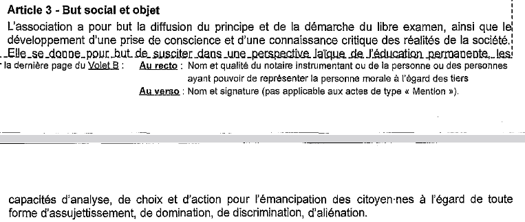 affreuxlathee's tweet photo. 1/4 M'interrogeant sur le rôle des acteurs des la #laïcité en Belgique, je consulte le site web du #Librex et je suis intrigué par les différences entre le texte exposant leurs objectifs et celui figurant dans les statuts de l'asbl. Vérification faite, les statuts ont été → https://t.co/H2OlCYEjy8