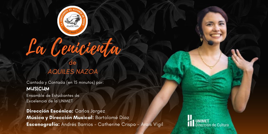 La Cenicienta interpretada por MUSICUM en <a href="/microteatral/">Microteatral 🎭</a> en el CCCT de miércoles a domingo a las 6:45 pm ¡Te esperamos en LA SALA 28!