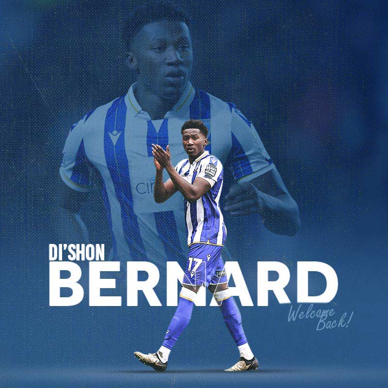 swfc's tweet photo. We are delighted to welcome @DishonBernard back to Hillsborough 🙌

#swfc