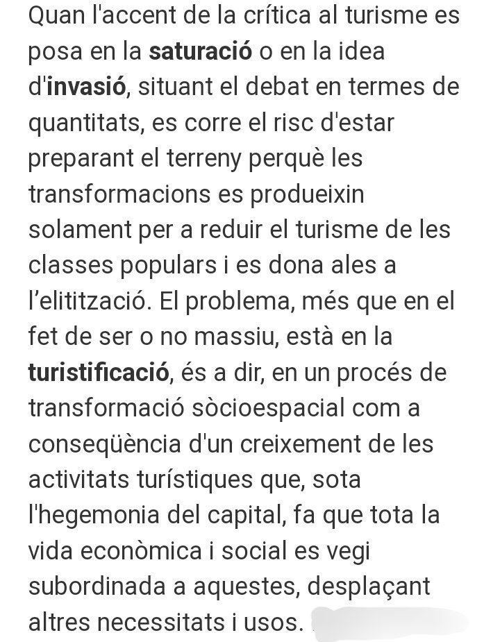 marticuso's tweet photo. La massificació és un impacte més de la turistització, però no és el problema de fons.

Deixem de parlar de turisme massiu i posem el focus en la turistització i el model econòmic, si no posarem catifa vermella a l'elitització.

Emmarco això de l'@ernestcanada i l'Ivan Murray👇 https://t.co/6GlXtJq00I