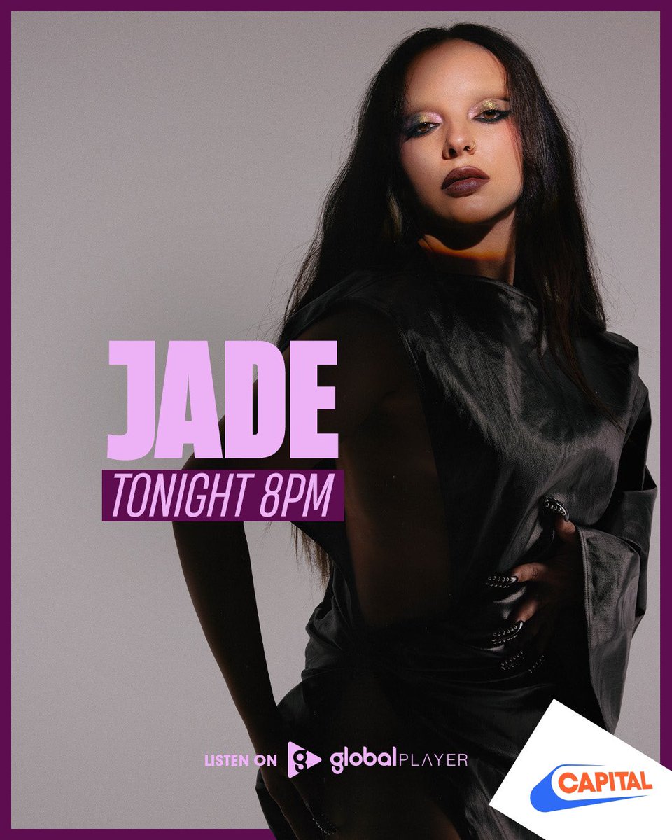 The angel of all our dreams, <a href="/jadethirlwall/">JADE</a> will be joining us TONIGHT from 8pm 😇 Watch LIVE on @globalplayer, the official Capital app 🫶