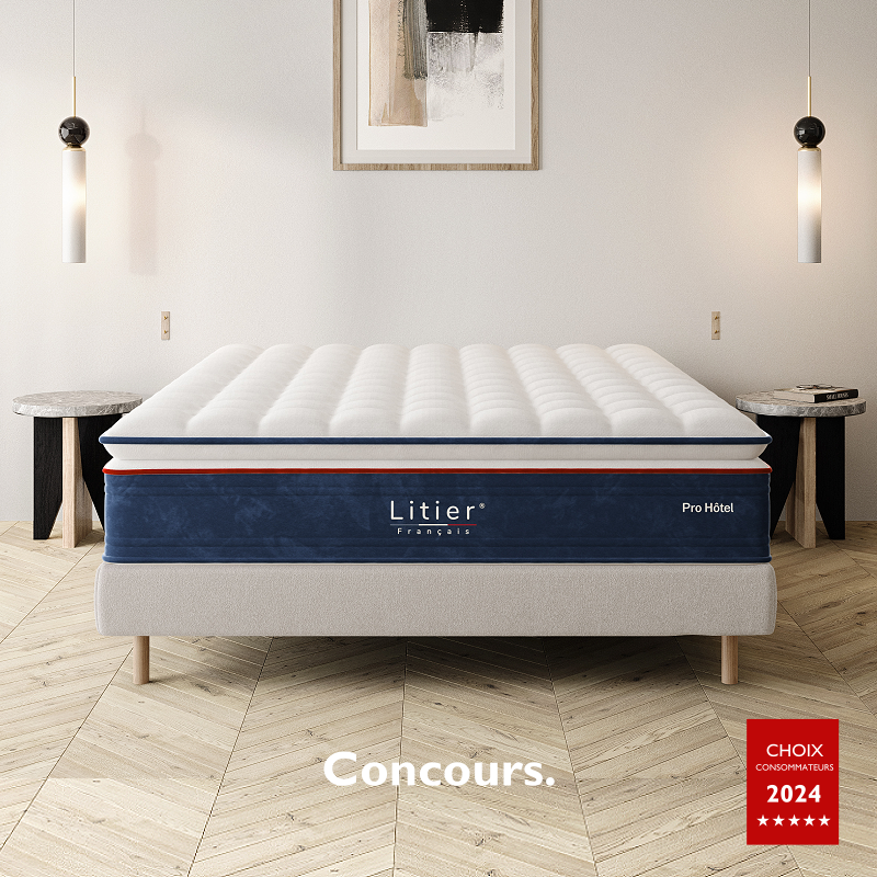 Litierfrancais's tweet image. [JEU CONCOURS] FOLLOW + LIKE + RT ! Cadeau exceptionnel 🤩 Tentez de gagner votre ensemble sommier + matelas Pro Hôtel 160 x 200 cm, fabriqués en France 🇫🇷 Vous avez jusqu'au 11/08/24 pour jouer ! Bonne chance ! &amp;gt;&amp;gt;&amp;gt; litierfrancais.com/ensembles/91-1… #litierfrancais #concours #jeuconcours