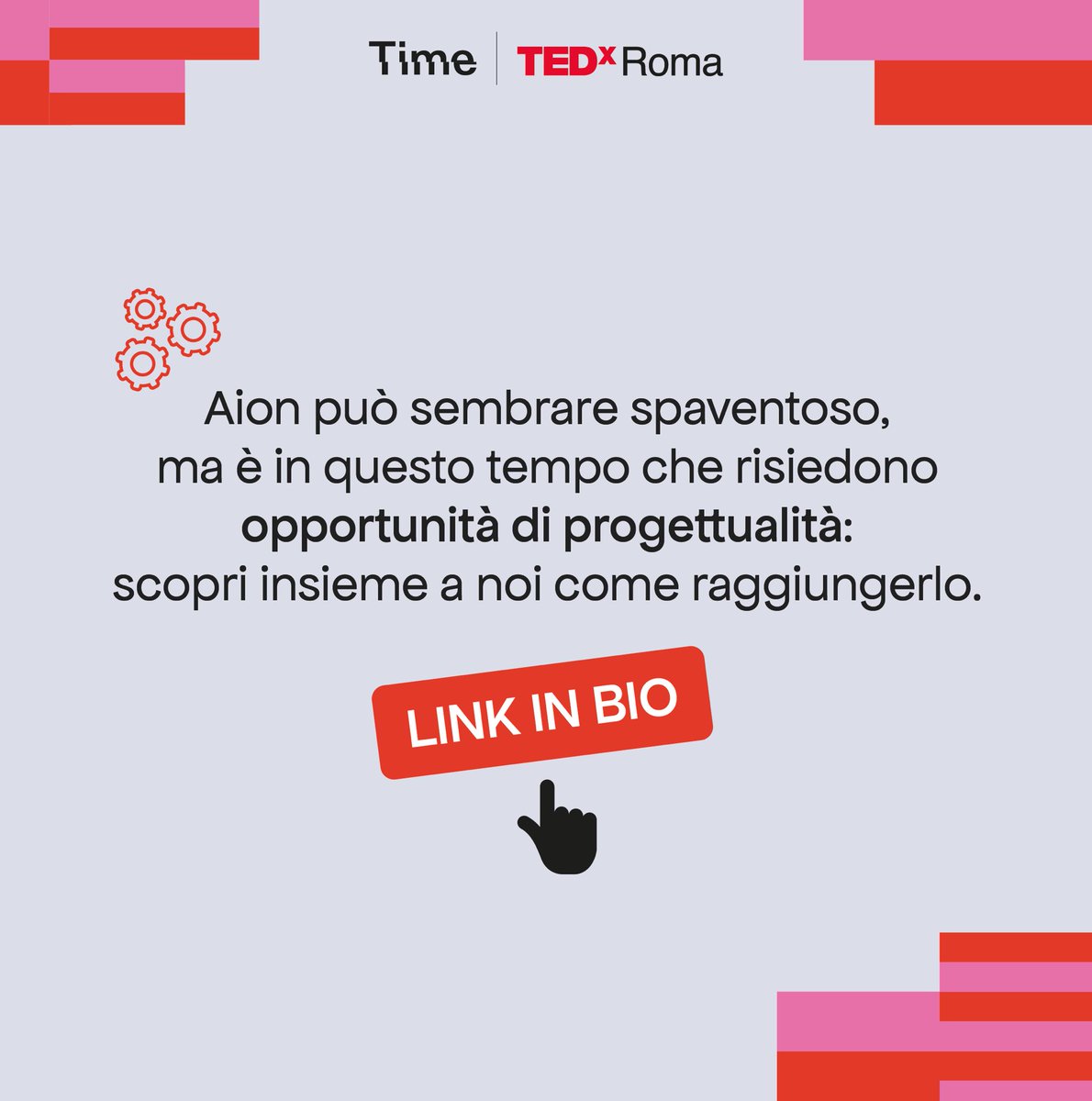 Aion è il tempo eterno e trascendente, che scorre incessante e travolge tutto, trasformando e ricreando. 

Può sembrare spaventoso, ma è sede di opportunità di progettualità: scopriamo insieme come raggiungerlo.

🎟️Ottieni il biglietto ➡️ rb.gy/z801iz

#TEDxRoma2024
