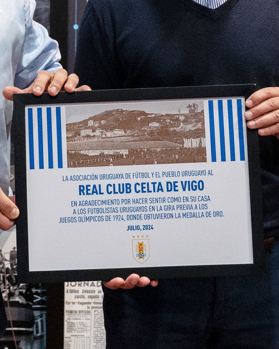 ¡GRACIAS, <a href="/Uruguay/">Selección Uruguaya</a>! 😍🇺🇾

Detallazo de la <a href="/AUFOficial/">AUF</a> por los 💯 años del Celta-Uruguay en Vigo.

¡El primer partido en Europa en la historia de la selección charrúa!