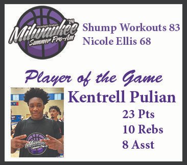 Milwaukee Pro-Am (@mkeproam) on Twitter photo From last weekend: In game 1 <a href="/KentrellPullian/">Kentrell Pullian</a> led Shump Workouts over Nicole Ellis Foundation. Pullian had 23pts, 10 rebs & 8 assists for Shump. <a href="/JohnLovelaceJr1/">Johnny Lovelace Jr</a> added 21 pts. Equon Ards led Nicole Ellis with 17pts. From last weekend: In game 1 <a href="/KentrellPullian/">Kentrell Pullian</a> led Shump Workouts over Nicole Ellis Foundation. Pullian had 23pts, 10 rebs & 8 assists for Shump. <a href="/JohnLovelaceJr1/">Johnny Lovelace Jr</a> added 21 pts. Equon Ards led Nicole Ellis with 17pts.