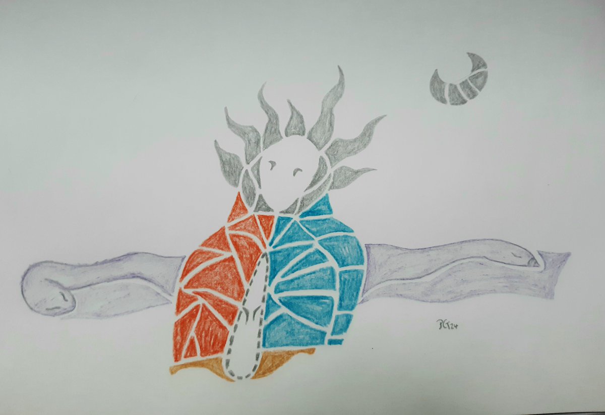 '

  ¿ de quién es el daño
           del que lo inflige
       o del que lo recibe
                  y se lo calla años?

~
( dibujo propio, lápices de colores )