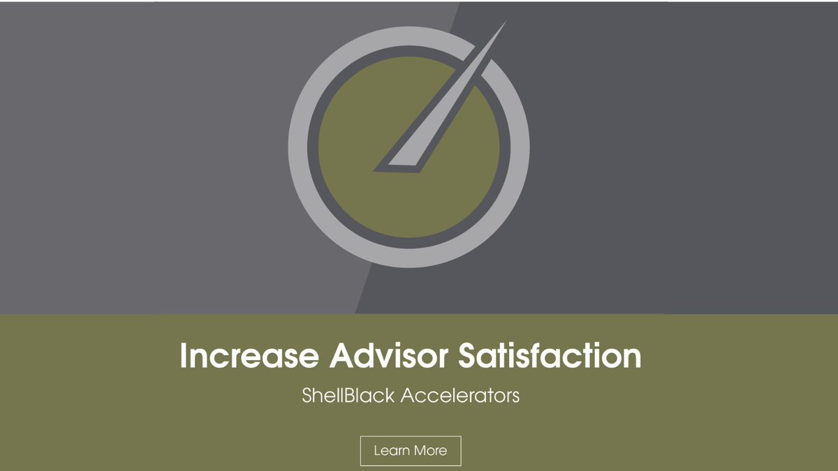 ShellBlack offers targeted solutions to help increase advisor satisfaction in Salesforce. Learn more about our road-tested solutions called Accelerators &gt; shellblack.com/accelerators

#Salesforce #Advisor #WealthFirms #FINS #FinancialServicesCloud