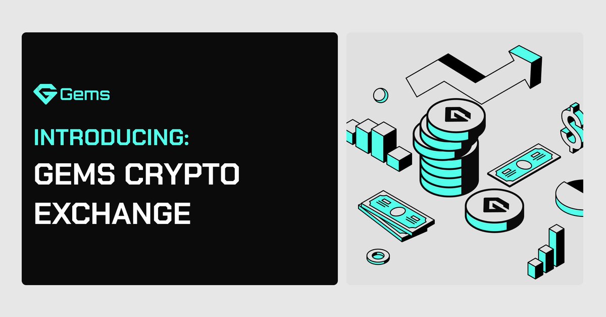 Gems is taking another step in building the Gems Crypto Power Hub!

We are proud to announce a significant milestone in the expansion of the Gems ecosystem, through the launch of our very own crypto exchange, utilizing $GEMS as its native token. 

Stay tuned for more details in