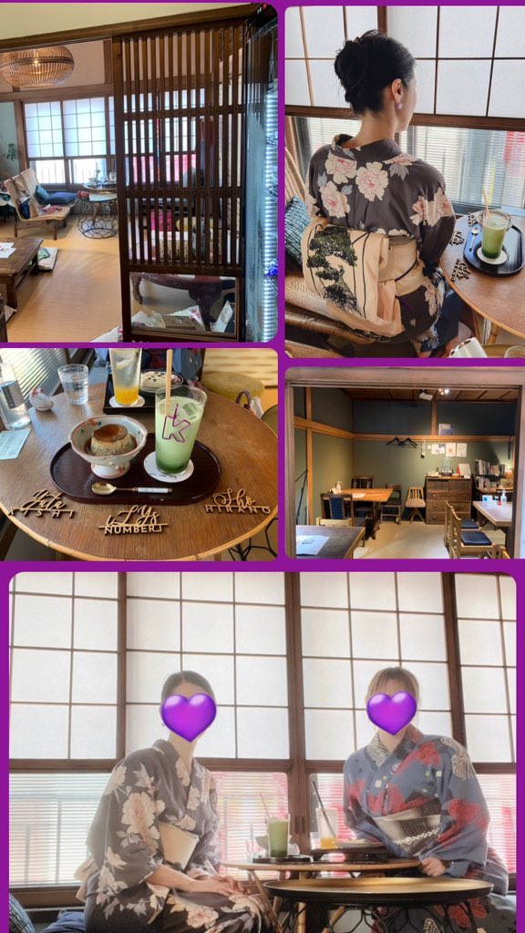 ga_noriko25054's tweet image. ずっと逢いたかった岸担💜 #iLYs さんと #浴衣で推し活👘
和が漂う神楽坂…古民家カフェでお抹茶と🍮→99差し入れの #PBees でマヌカハニーGET→#カド 岸君のお席を拝んで🙏しっぽり古民家ディナー🍺🍶
#BON Tシャツ被せ帯にハンドメイド #Number_i 帯留と #KC イヤリングで浴衣コーデのアクセント✨