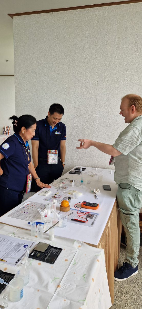 stmaryssecsci's tweet photo. The great to present our research on Microscale with ECTs at the international conference in chemistry education. An honour to work with @UncleBo80053383  and colleagues from @CLEAPSS . Using microscale for sustainability while also improving practical skills. Amazing! https://t.co/yFpx6a2agh