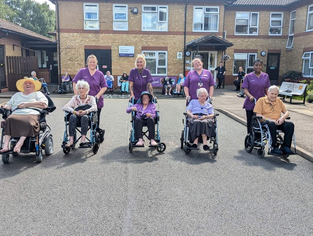 BiltonCourt's tweet photo. Bilton Olympics today, wheelchair race, as well as the egg and spoon race. https://t.co/M4y5ZYtcSx