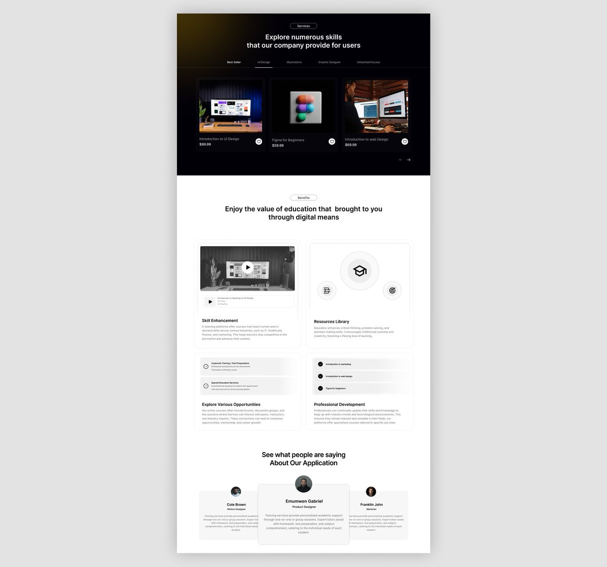 zlashyyyy's tweet photo. Web design for a company that offers e learning services
#ui #uidesign #uiux #webdeign #WebDevelopment https://t.co/7GGUeZMm7f