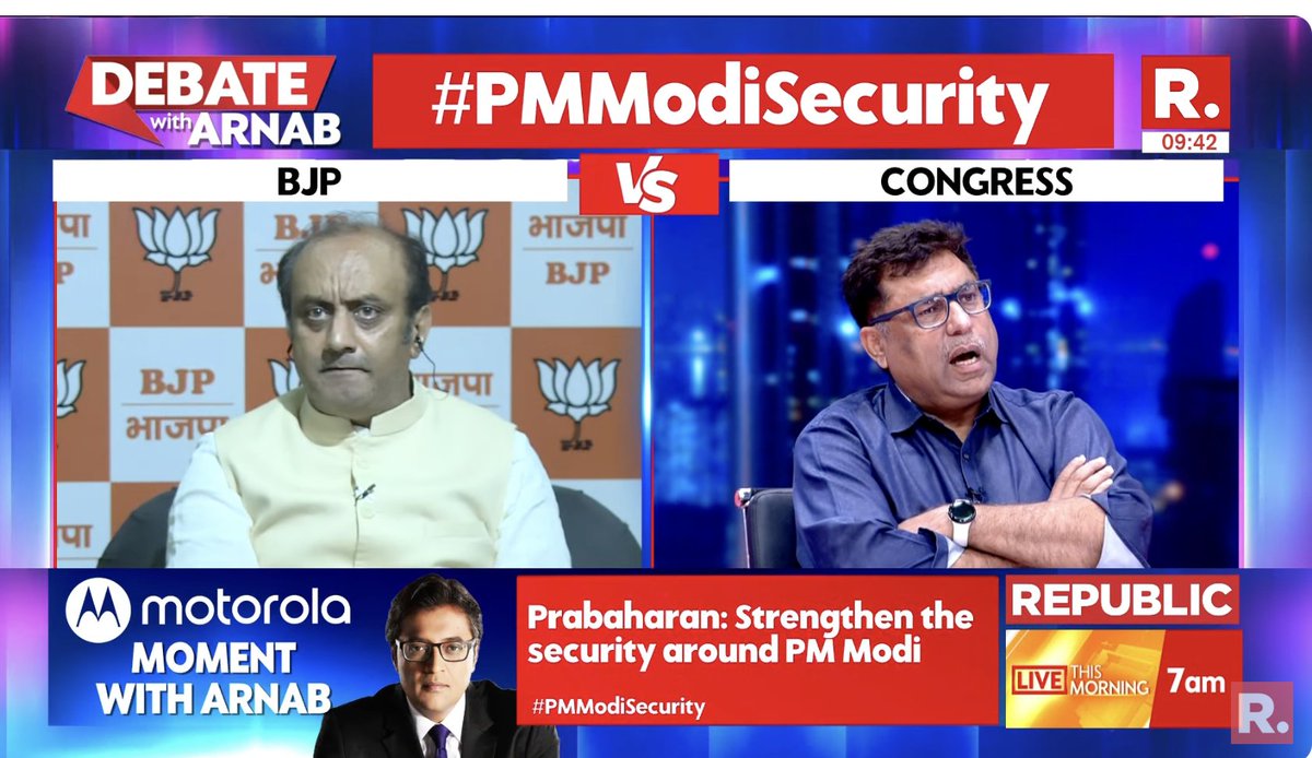 republic's tweet image. #PMModiSecurity | &quot;Which party was at the Centre when PM Indira Gandhi was killed? It was the biggest security breach, the biggest intelligence failure in the history of India - the PM of India was killed in her own house&quot;: Dr. Sudhanshu Trivedi (@SudhanshuTrived), Rajya Sabha MP…
