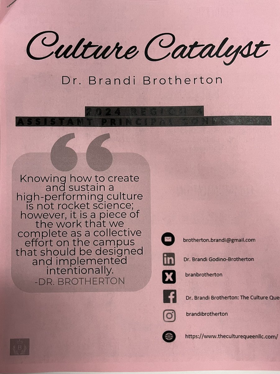 dtwong1997's tweet image. Thank you @branbrotherton for being a culture catalyst &amp;amp; having us commit to continuous improvement! Great, inspirational session at the @Region4ESC AP conference! #R4APCon @AliefLearns @AliefISD