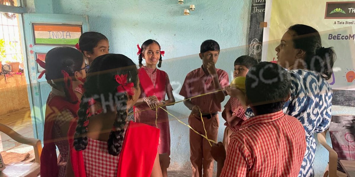 GreenSchoolTT's tweet photo. 🌊🌧️ Despite the heavy rainfall this season, our first workshop at Khapoli K.E.S.D.S Jadhav madhyamik shala was a success! Discussed the marine biodiversity of Maharashtra showing pictures of coral reefs and their diversity with the students. 
@TataSteelLtd
@teriin https://t.co/3zfdMpotGi