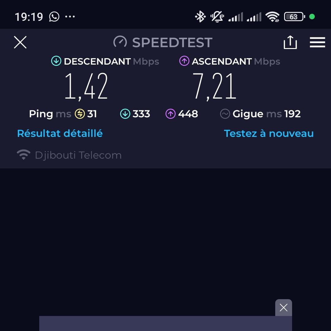 MouhyadineAli's tweet photo. S'il vous plaît @Djibtelecom expliquer moi pourquoi je dois renouveler mon abonnement de 20M avec vous si j'ai que 1 méga en download. 
J'en ai franchement marre de cracher 11k chaque mois pour ça , je n'arrive même pas a envoyer un simple mail des fois  😡 .
J'aimerais franchement vous défendre des fois contre les gens mais je ne suis même pas convaincu moi même !!!