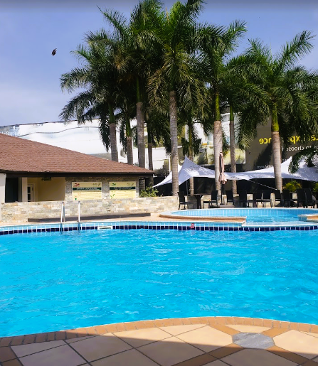 Pool side view😎