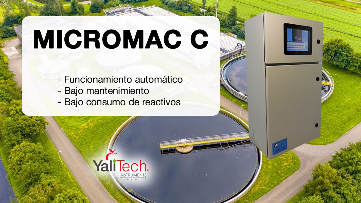 YaliTec's tweet image. 👉🏼Contribuyamos al cuidado del Agua y del Planeta usando tecnología de punta en tus procesos, en #YaliTech ofrecemos analizadores en línea de DQO, totalmente automáticos.
📢 ¡El Analizador Micromac!

#agua #TratamientoDeAguas #chile #CuidemosElAgua #YaliTechChile #MediciónEnLínea