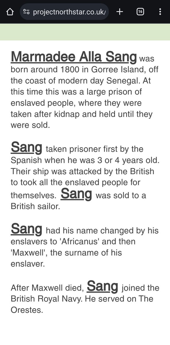 Africanus Maxwell was NOT his real name. 
Learn more about Marmadee Alla Sang and what he can tell us about unrest in 1830s Britian.

#historyteacher
#forgotten histories

projectnorthstar.co.uk/m-a-sang-maxwe…