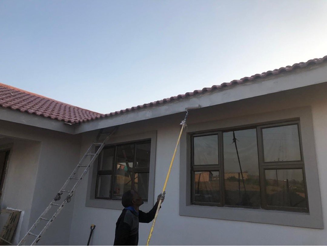 BertPretorius's tweet photo. Update on the Jileka family home: For Mandela Day, we are dedicating the day to completing various tasks. We will be installling the paving and cupboard doors, tiling the bathroom, laying grass, finish painting the exterior, and start painting the interior. #rebuildsa #mandeladay https://t.co/kFO2THis02