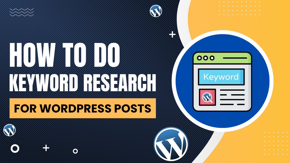 JustDreamItMedi's tweet image. How To Do Keyword Research For WordPress Posts youtu.be/6kldyvcq5oo?si… via @YouTube
#KeywordResearch #WordPressSEO #ChatGPT #WordPressPlugin #ContentCreation #SEO #wordpressposts #wordpresswebsite #wordpress